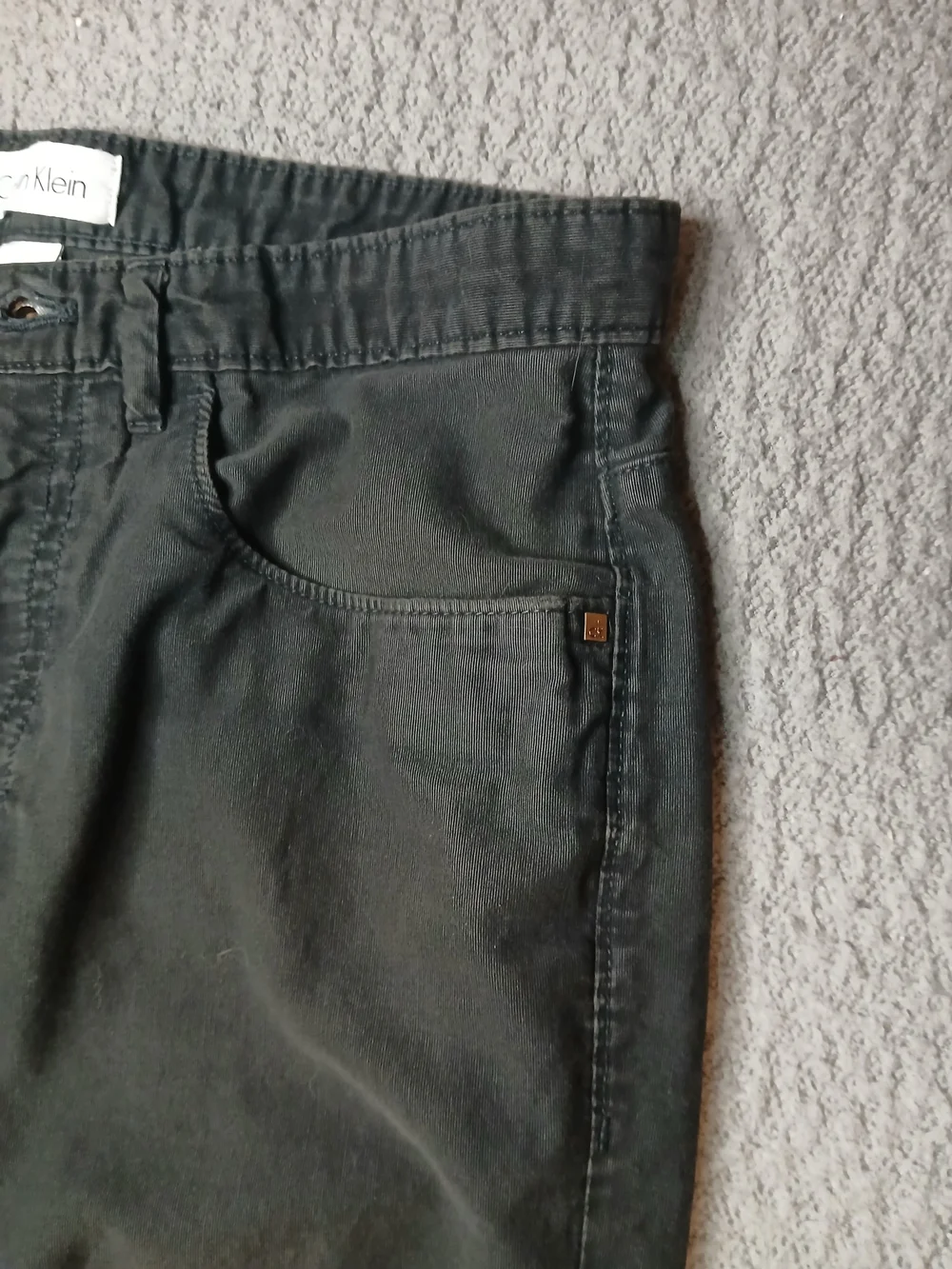 Calvin Klein Mens Jeans Chino 31×32 Black Straight